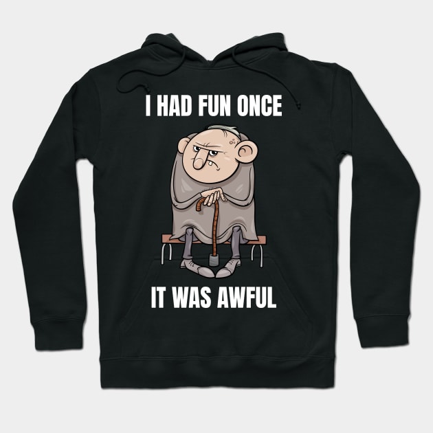 Funny Grumpy Old Man Hoodie by sqwear